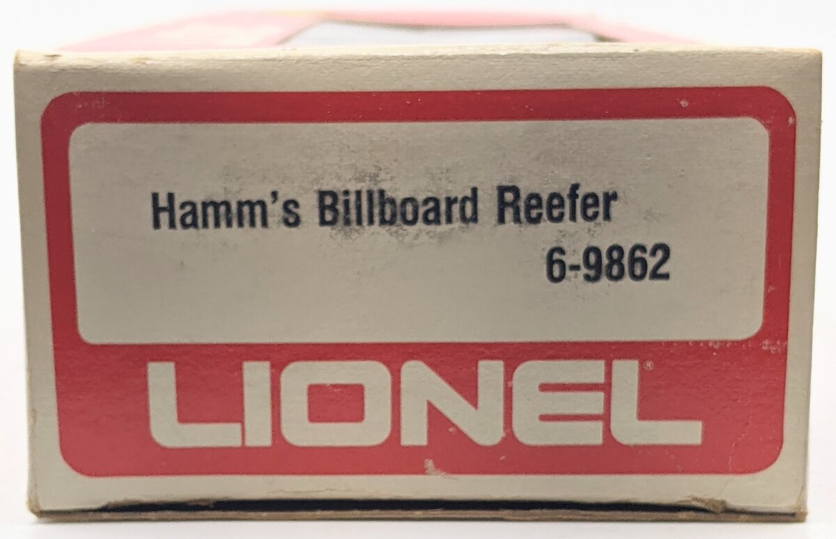 Lionel 6-9862 O Gauge Hamm's Beer Billboard Reefer Car