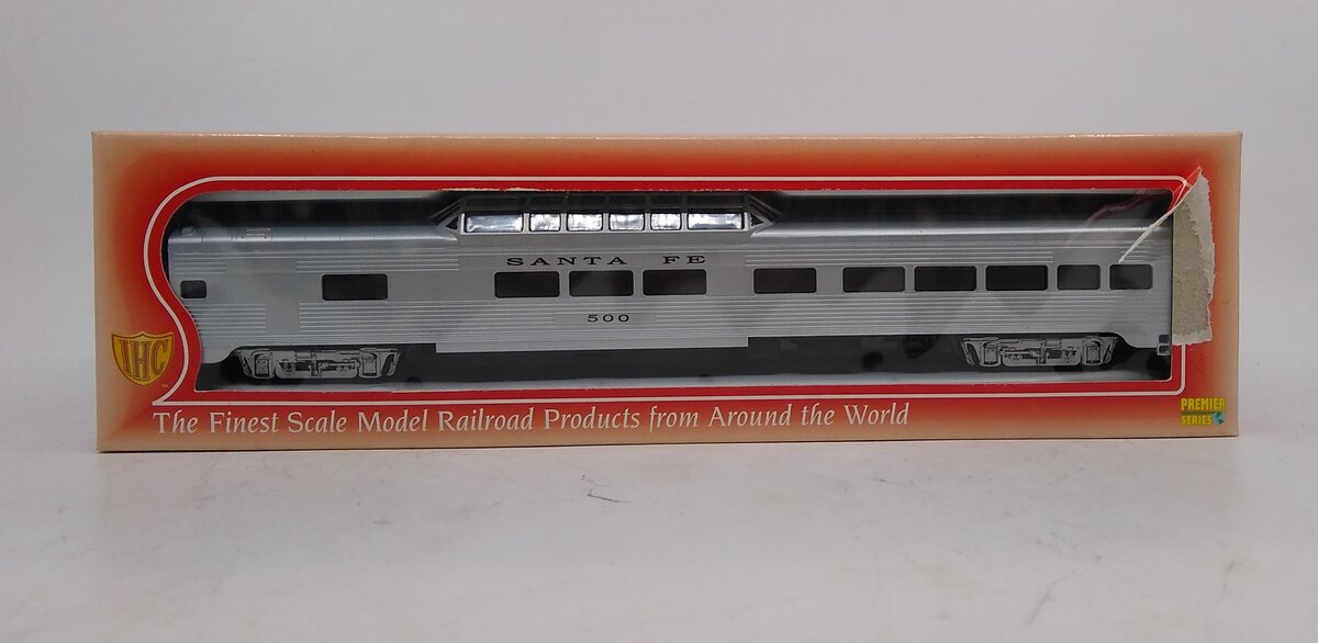 IHC 47787 HO Santa Fe Corrugated Side PS Vista Dome Car #500