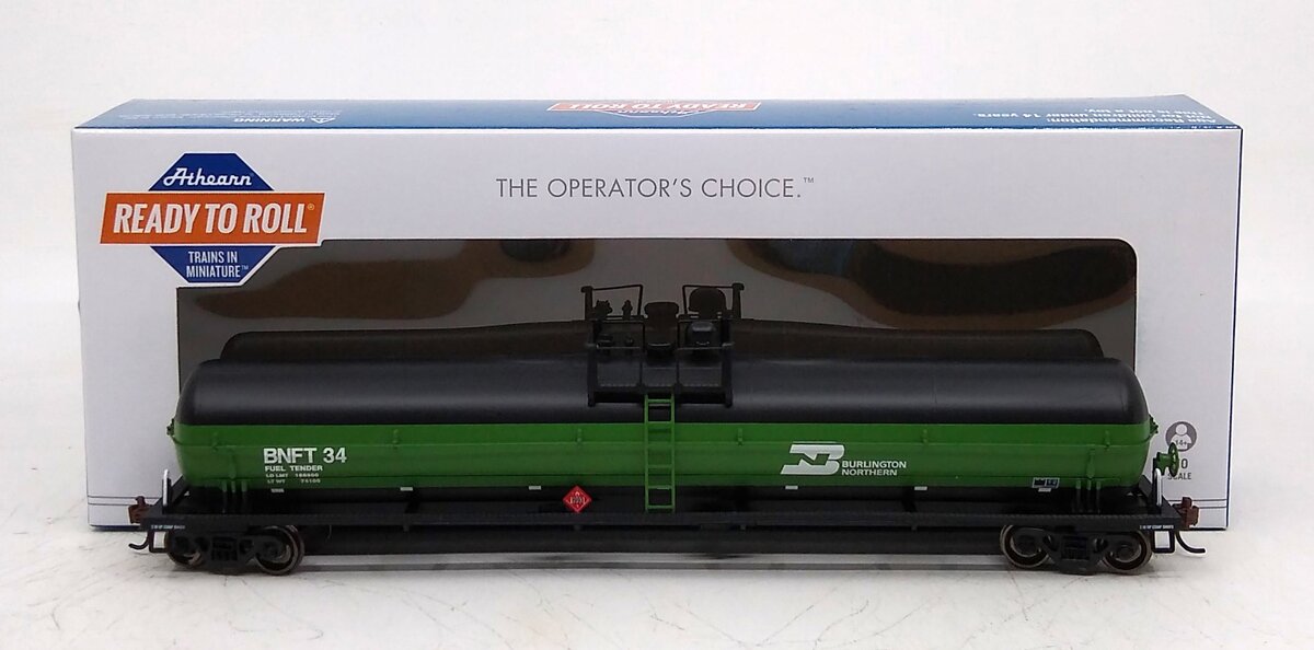 Athearn 17848 HO Burlignton Northern 62' Tank Car #34 - RTR