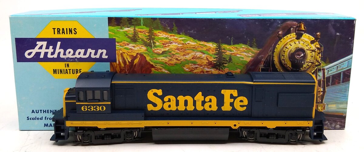 Athearn 03443 HO Scale Santa Fe U30B Powered Diesel Locomotive #6330