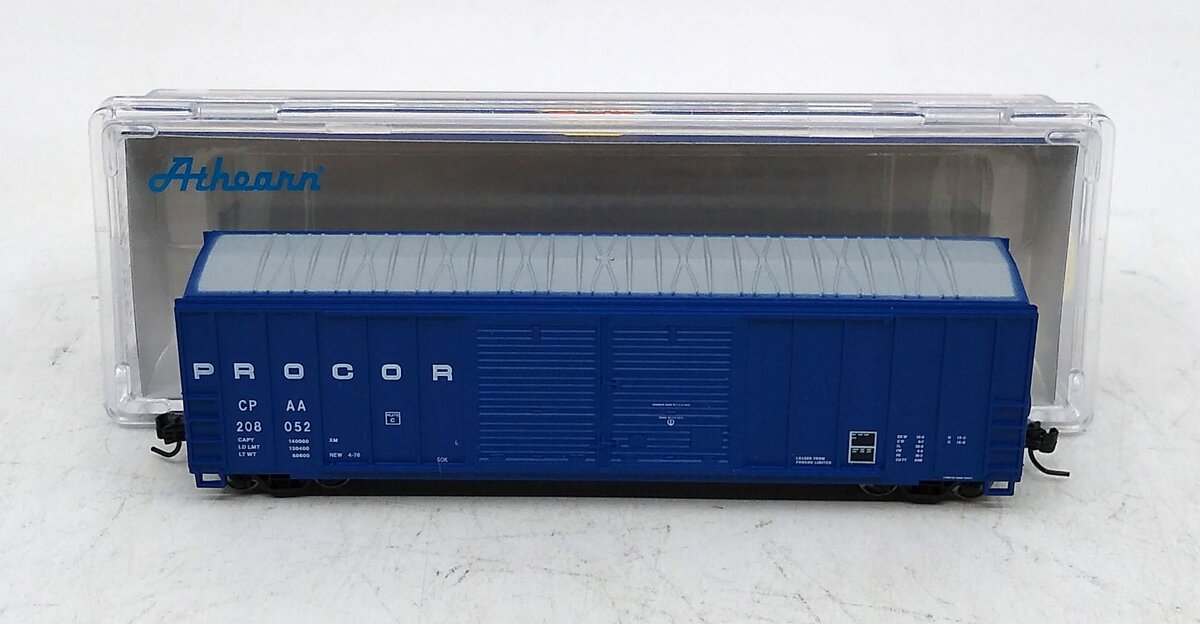 Athearn 17578 N 50' FMC Centered Double Door Box, Procor #208052