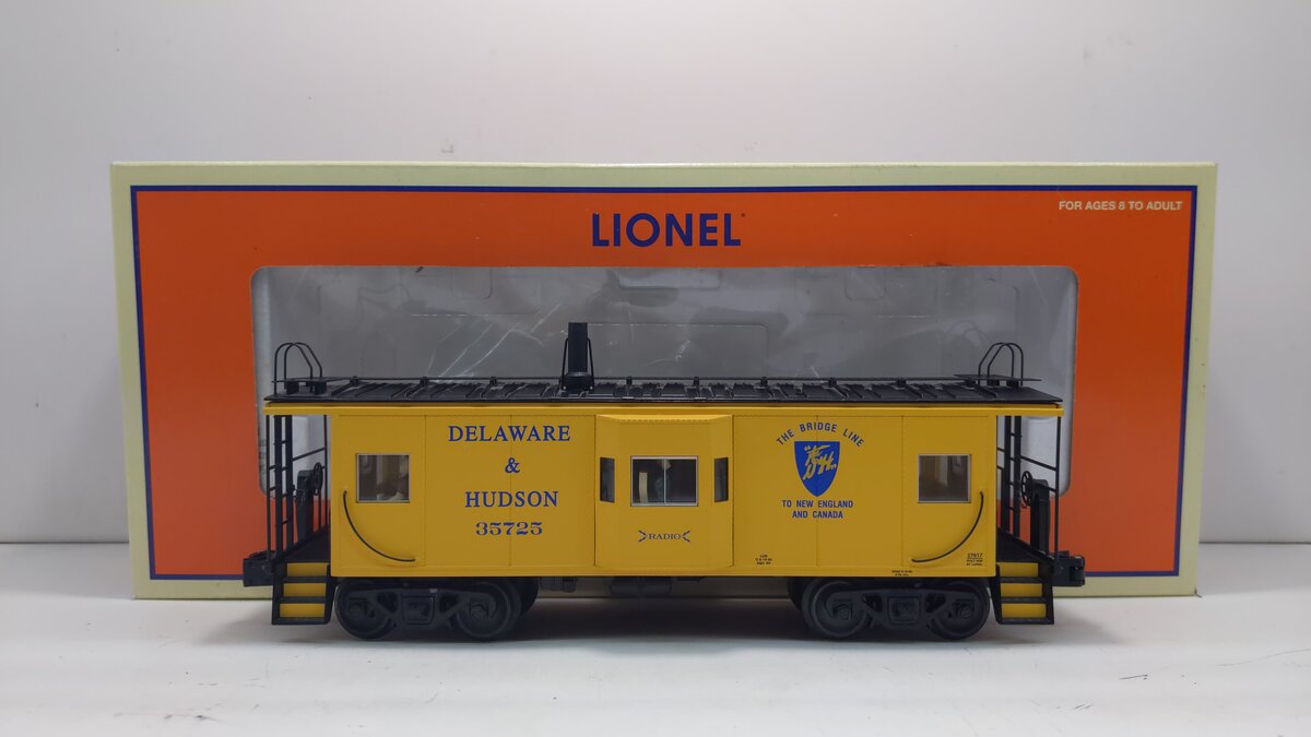 Lionel 6-27617 O Gauge D&H Bay Window Caboose #35725