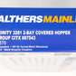 Walthers 910-7570 HO CITX RTR 39' Trinity 3281 2-Bay Covered Hopper #87543