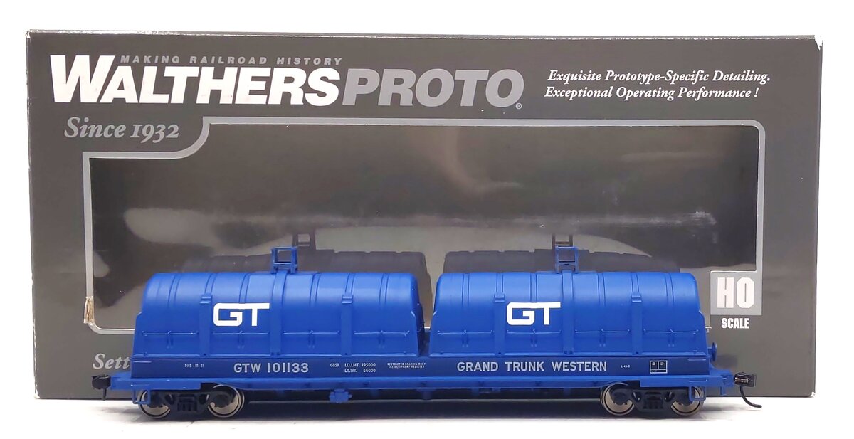 Walthers 920-105224 HO Grand Trunk Western 50' Evans Cushion Coil Car #101133