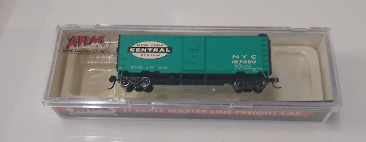 Atlas 50003353 N New York Central 40' PS-1 Boxcar (Green/White/Black) #167990