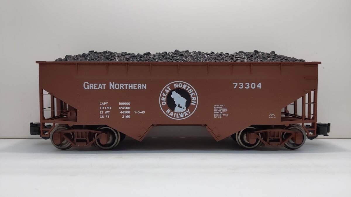 Aristo-Craft 41808 G Scale GN 2 Bay Coal Hopper #73304