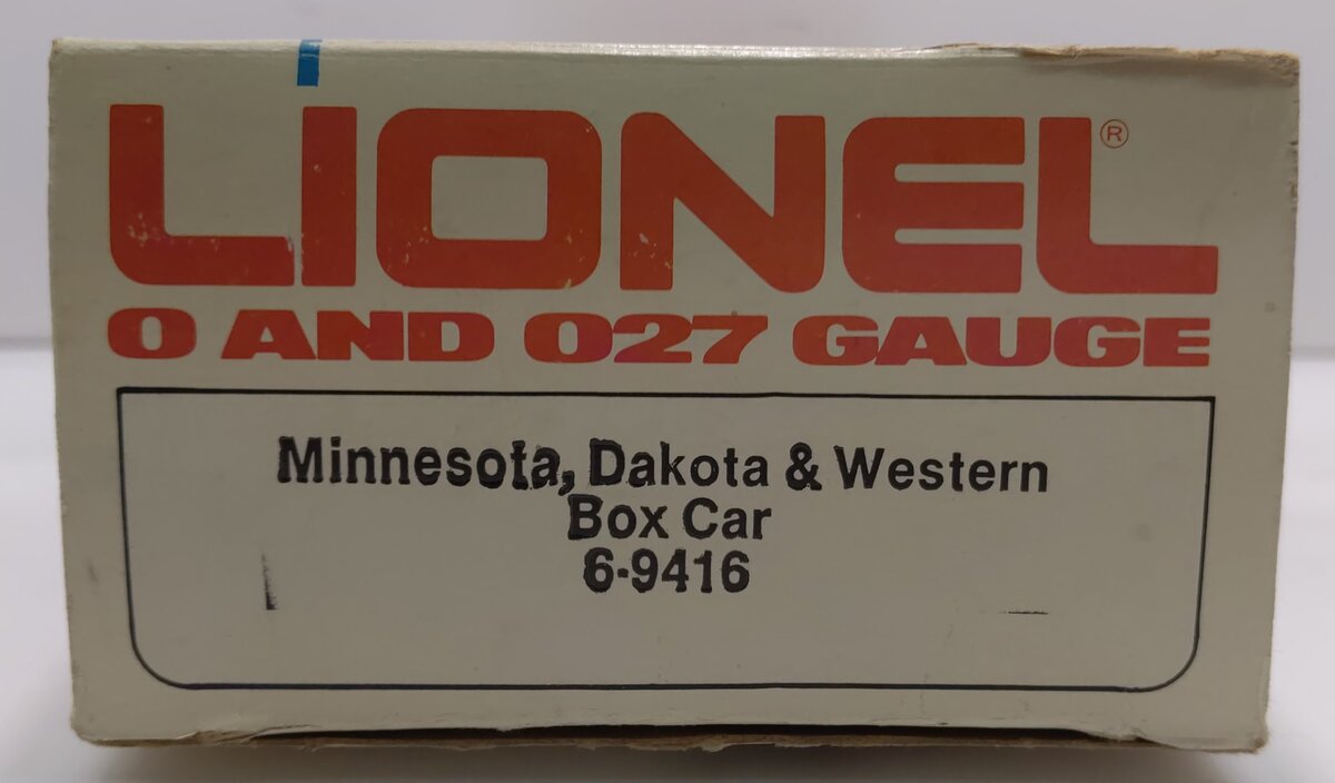 Lionel 6-9416 O Gauge Minnesota, Dakota, & Western Boxcar