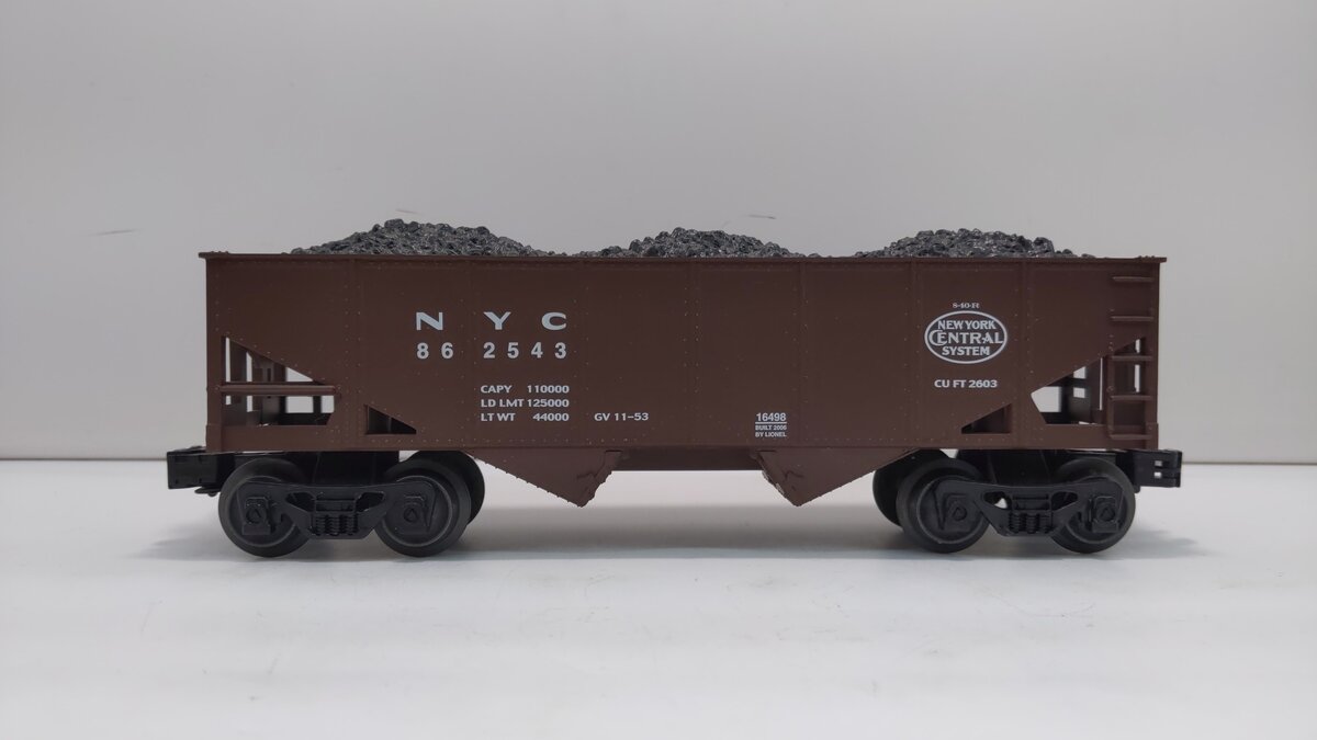 Lionel 6-16498 O Gauge New York Central Hopper #862543