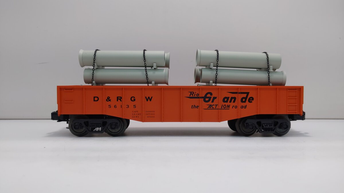 Atlas 1003005 O D&RGW IR Gondola/Pipe Load #56135