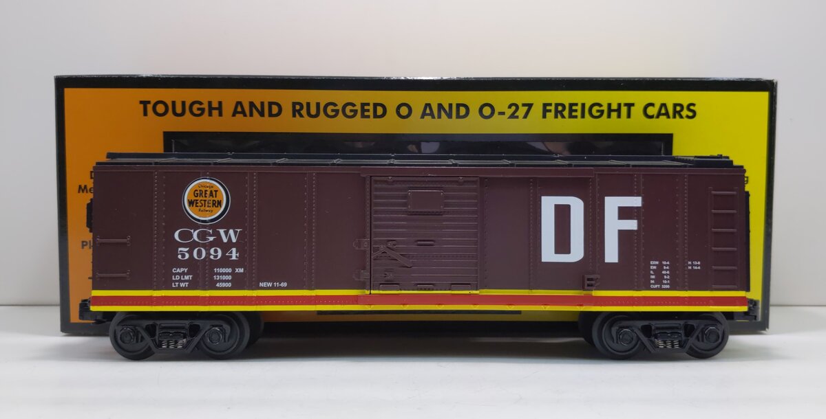 MTH 30-74075 O Gauge Chicago Great Western Boxcar