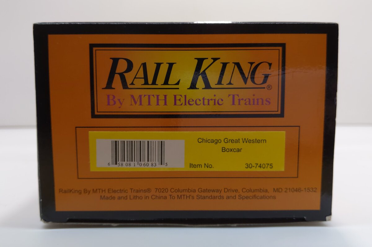 MTH 30-74075 O Gauge Chicago Great Western Boxcar