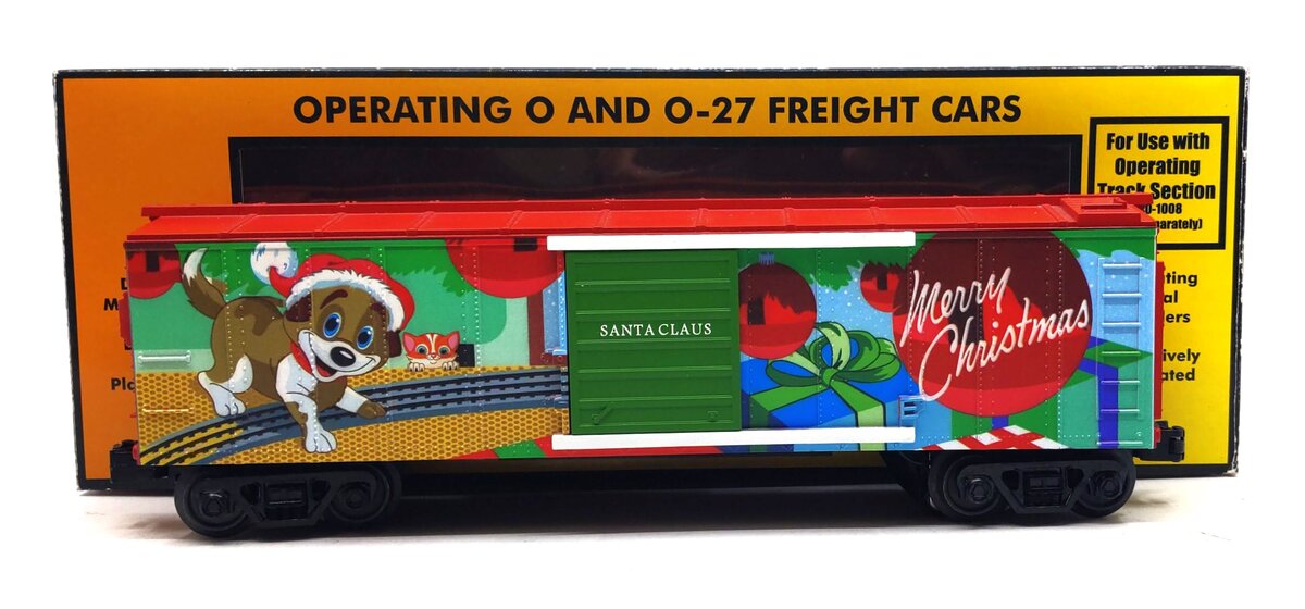 MTH 30-79630 O Christmas Operating Box Car with Santa