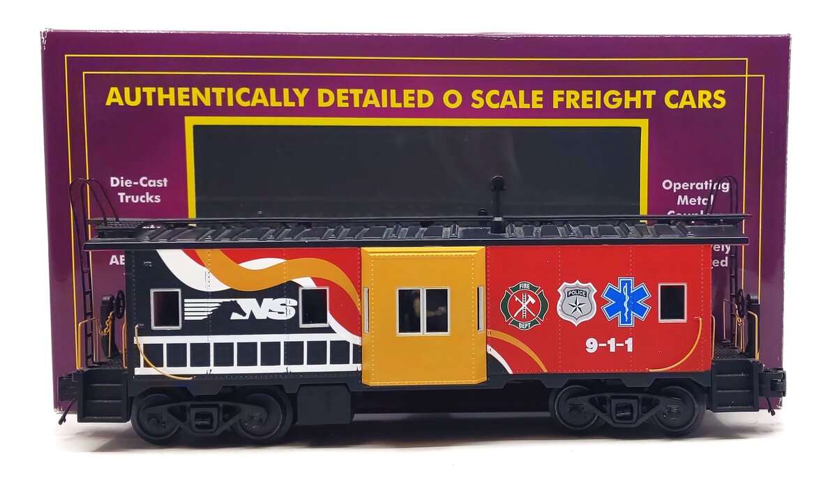 MTH 20-91593 O Norfolk Southern First Responders Bay-Window Caboose #911
