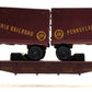 Lionel 6-16303 O Gauge Pennsylvania Flatcar w/Trailers #16303