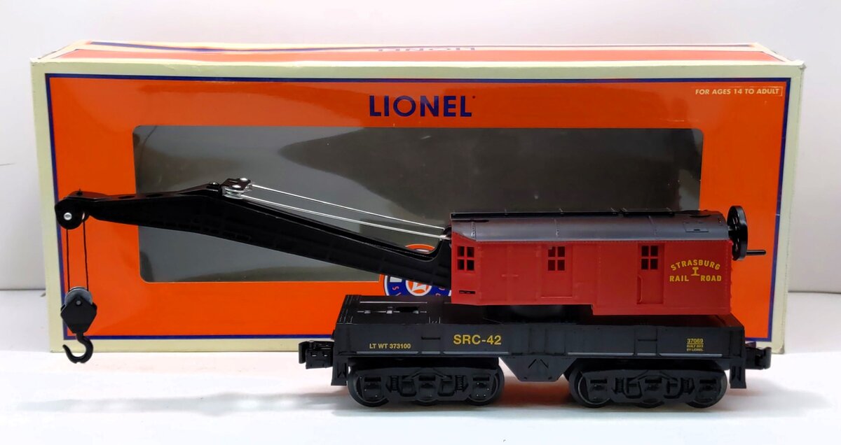 Lionel 6-37069 O Gauge Strasburg Rail Road Crane Car #SRC-42