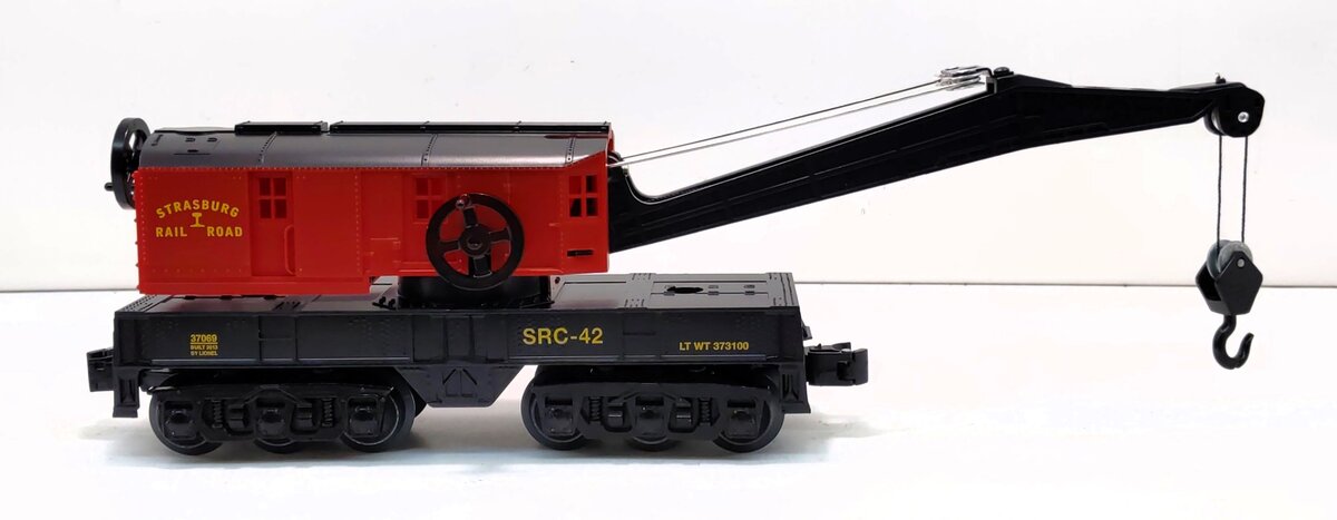 Lionel 6-37069 O Gauge Strasburg Rail Road Crane Car #SRC-42