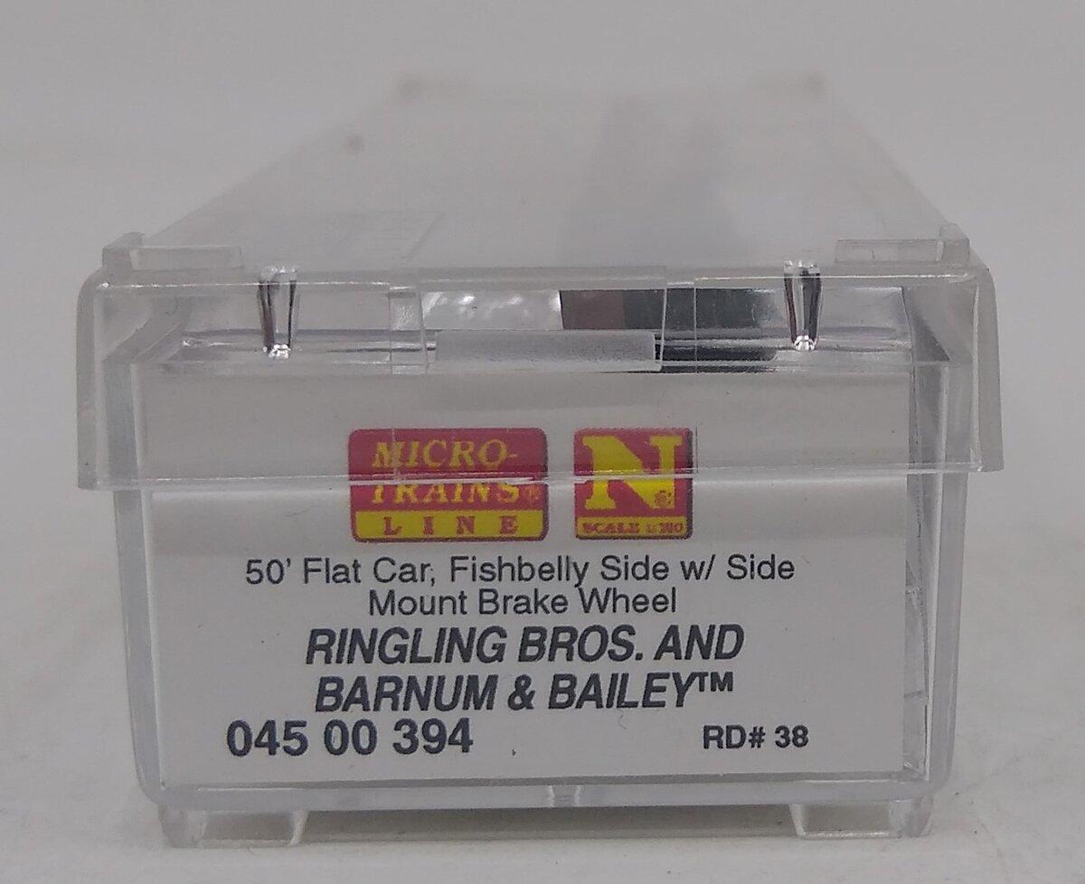 Micro-Trains 04500394 N RBBX 50' Fishbelly Side Flatcar #RBX38