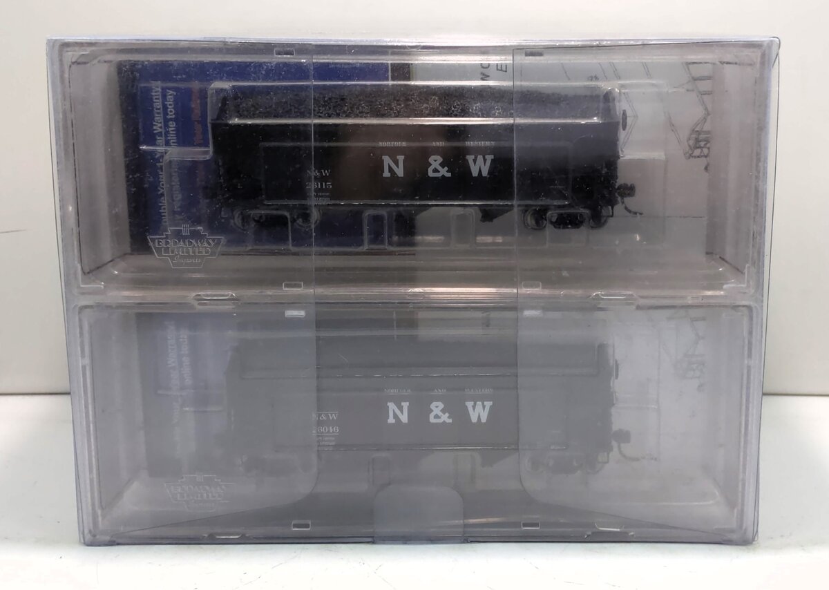 Broadway Limited 1619 HO Norfolk & Western H2a 3-Bay Hopper, AssembLed (6)