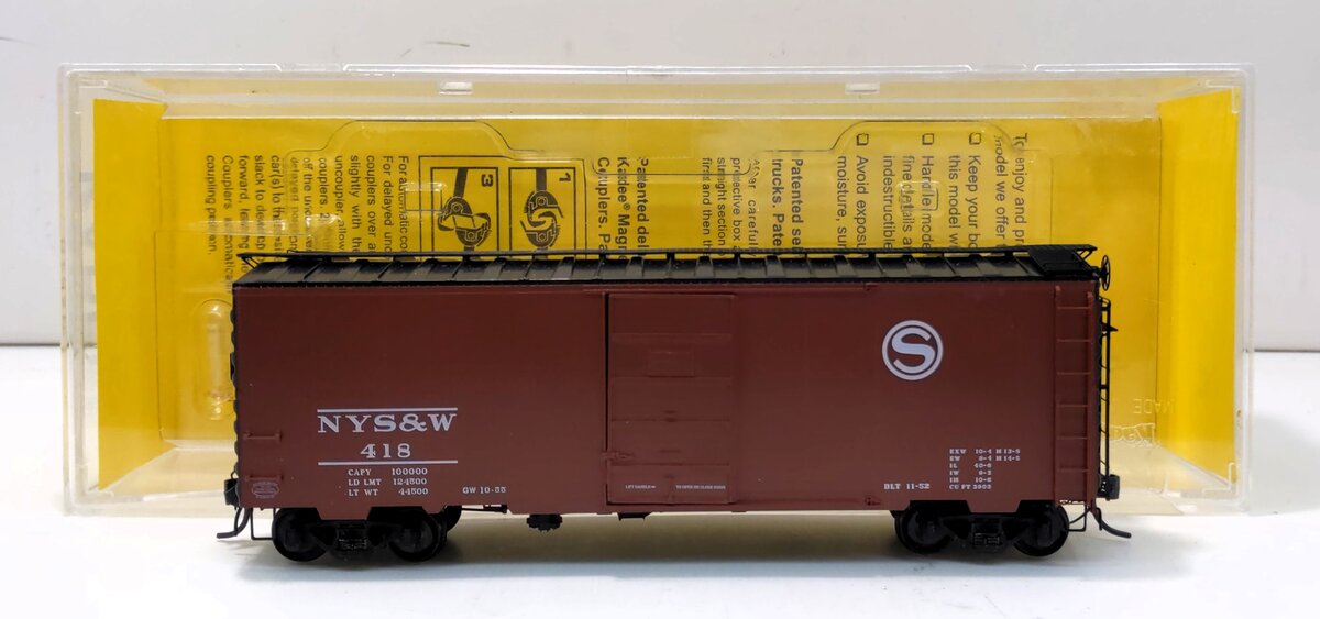 Kadee 4024 HO New York, Susquehanna & Western 40' PS-1 Boxcar #418