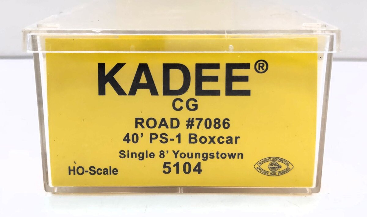 Kadee 5104 HO Central of Georgia 40' PS-1 Boxcar #7086 – Trainz