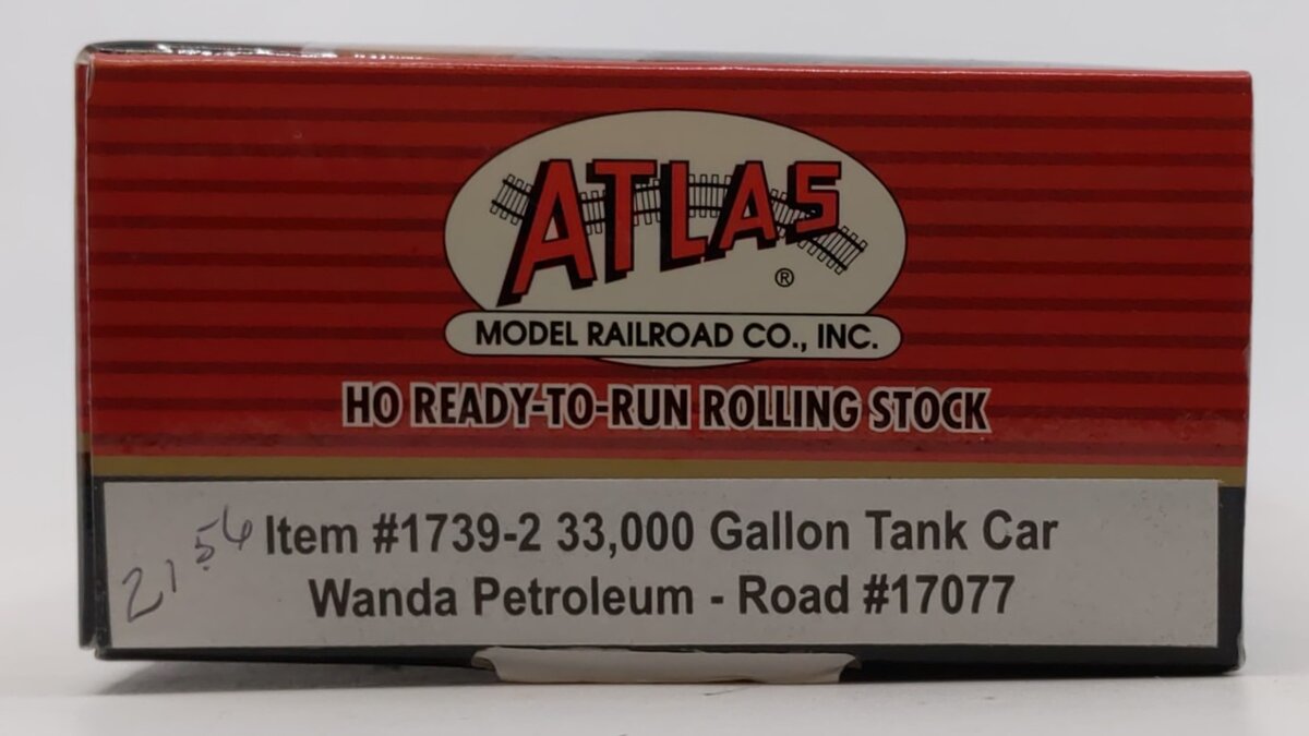 Atlas 1739-2 HO Wanda Petroleaum 33,000 Gallon Tank Car #17077