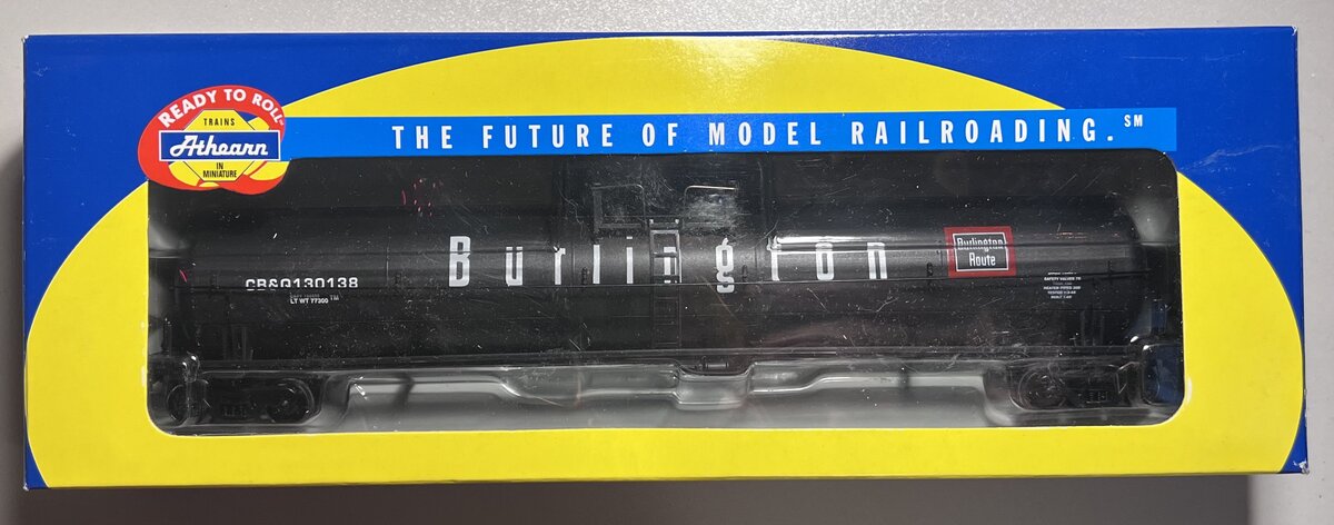 Athearn 73784 HO Scale Burlington 62' Tank Car #130011