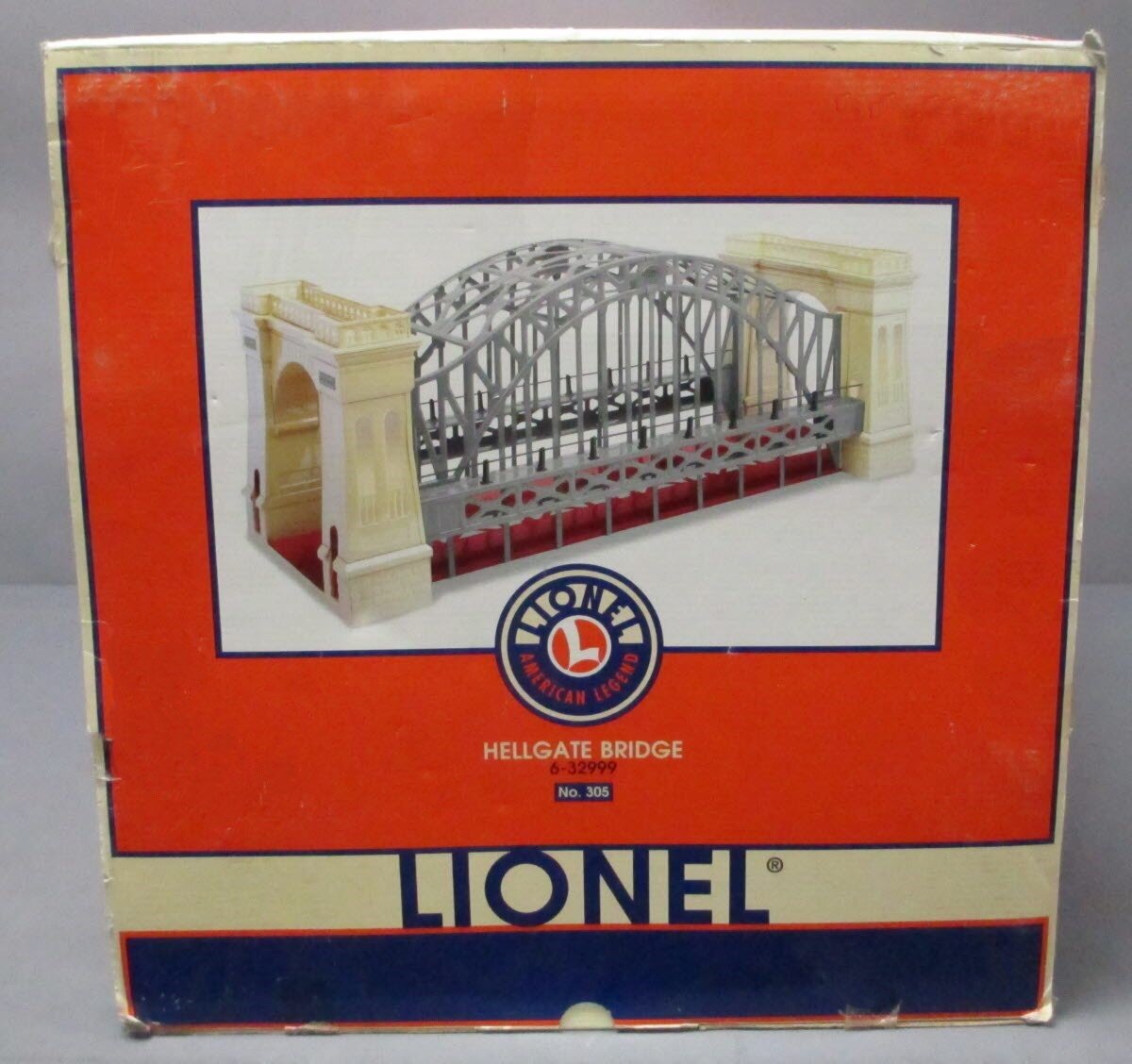 Lionel 6-32999 Standard Gauge Hellgate Bridge (Red and Cream)