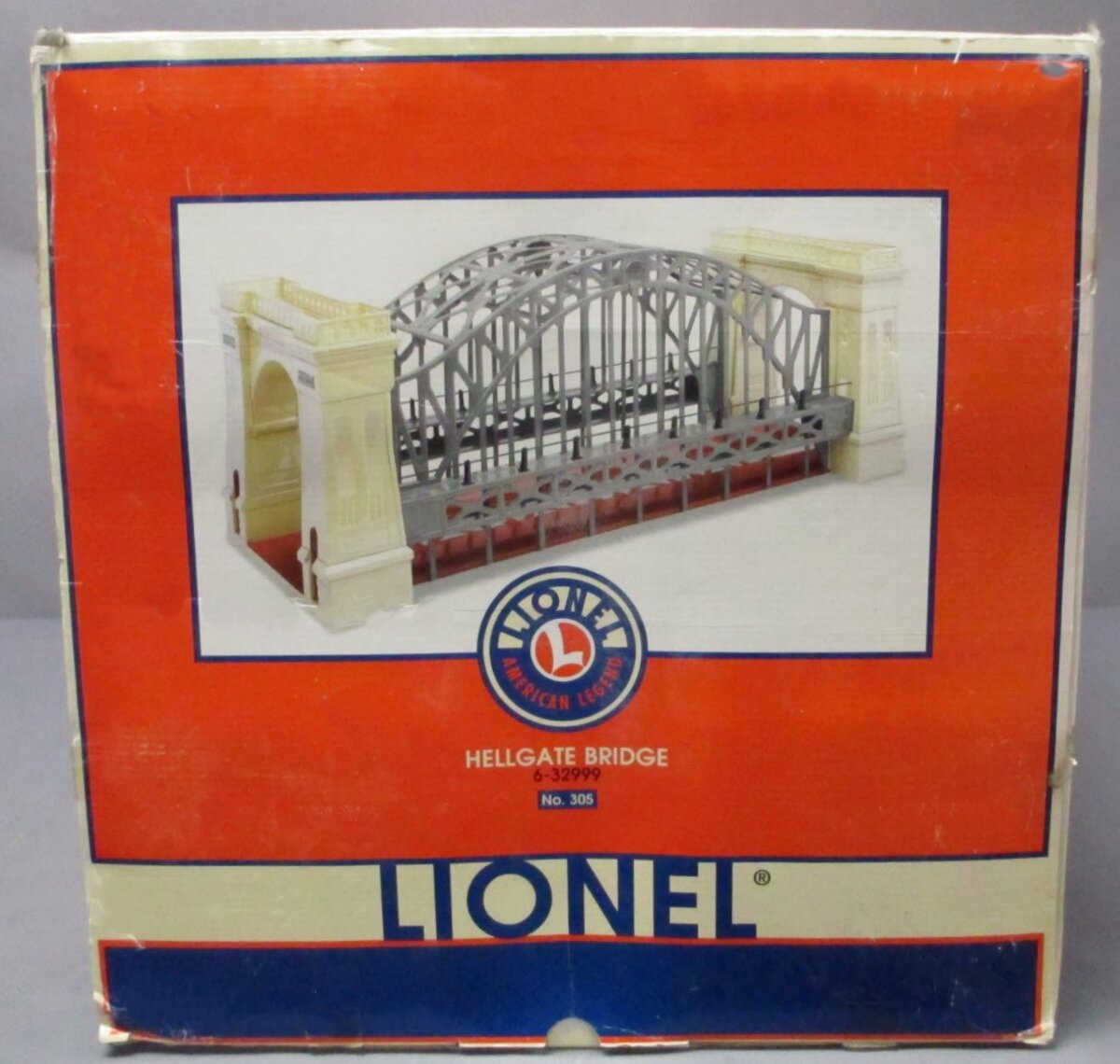 Lionel 6-32999 Standard Gauge Hellgate Bridge (Red and Cream)