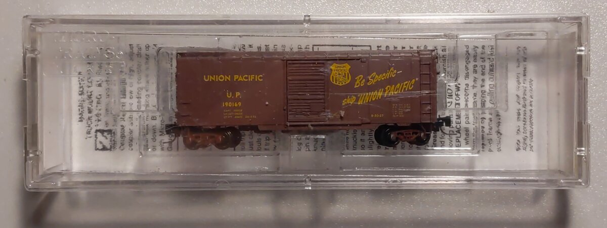 Micro-Trains 50000742 Z Union Pacific 40' Standard Single Door Box Car #190169