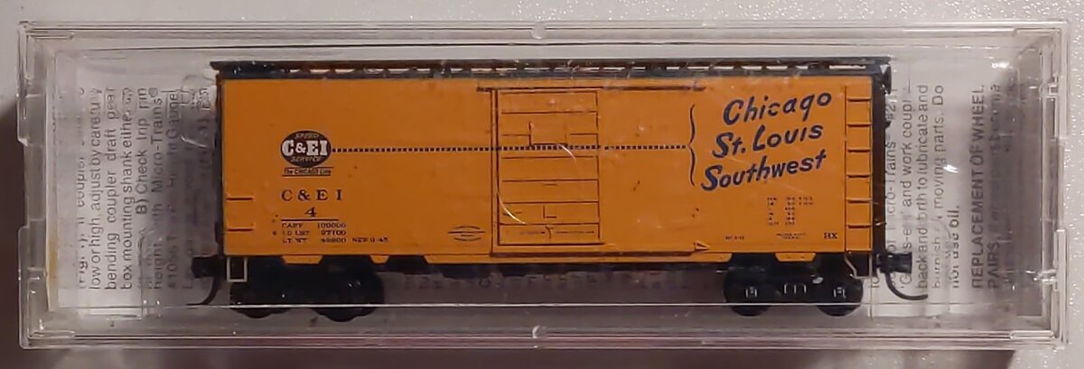 Micro-Trains 02000704 N Chicago & Eastern Illinois 40' Single Door Boxcar #4
