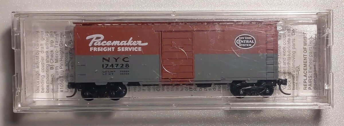 Micro-Trains 02000240 N NYC Pacemaker 40' Standard Single Door Boxcar #174728