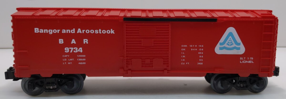 Lionel 6-9734 O Gauge Bangor & Aroostook Boxcar