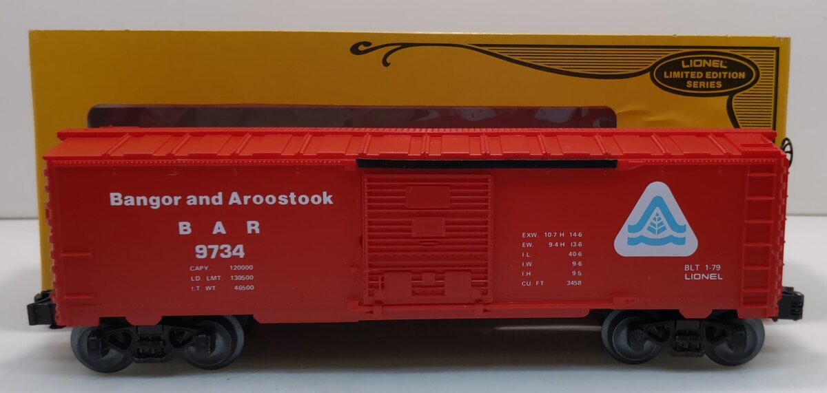 Lionel 6-9734 O Gauge Bangor & Aroostook Boxcar