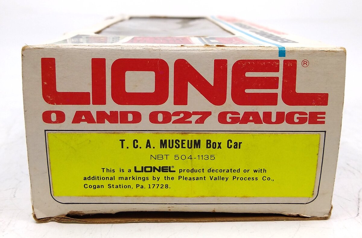 Lionel 6-504-1135 O TCA Museum Boxcar #7780