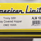 American Limited Models 1001 HO CMO Trinity 3281 2-Bay Covered Hopper #1500