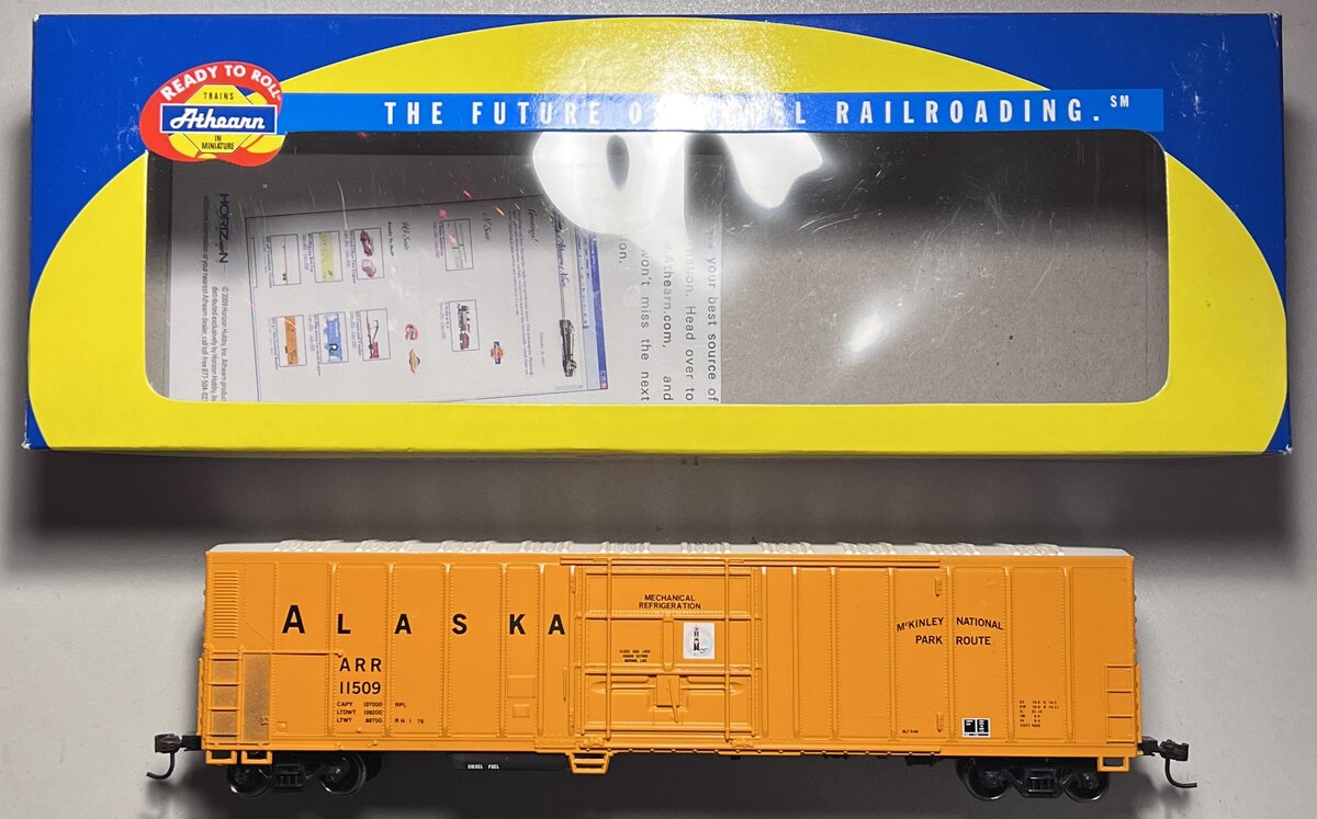 Athearn 71177 HO Scale Alaska Railroad 57' Mechanical Reefer #11509