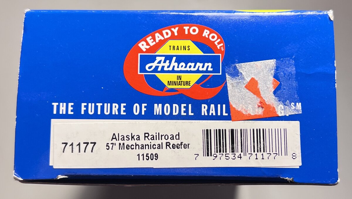 Athearn 71177 HO Scale Alaska Railroad 57' Mechanical Reefer #11509