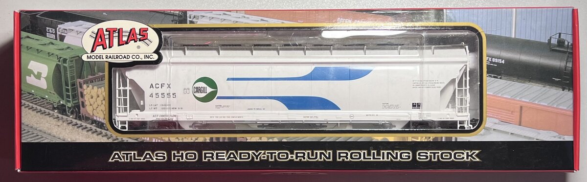 Atlas 1514-2 HO Scale Cargill Pressuraide Centerflow Hopper #45555