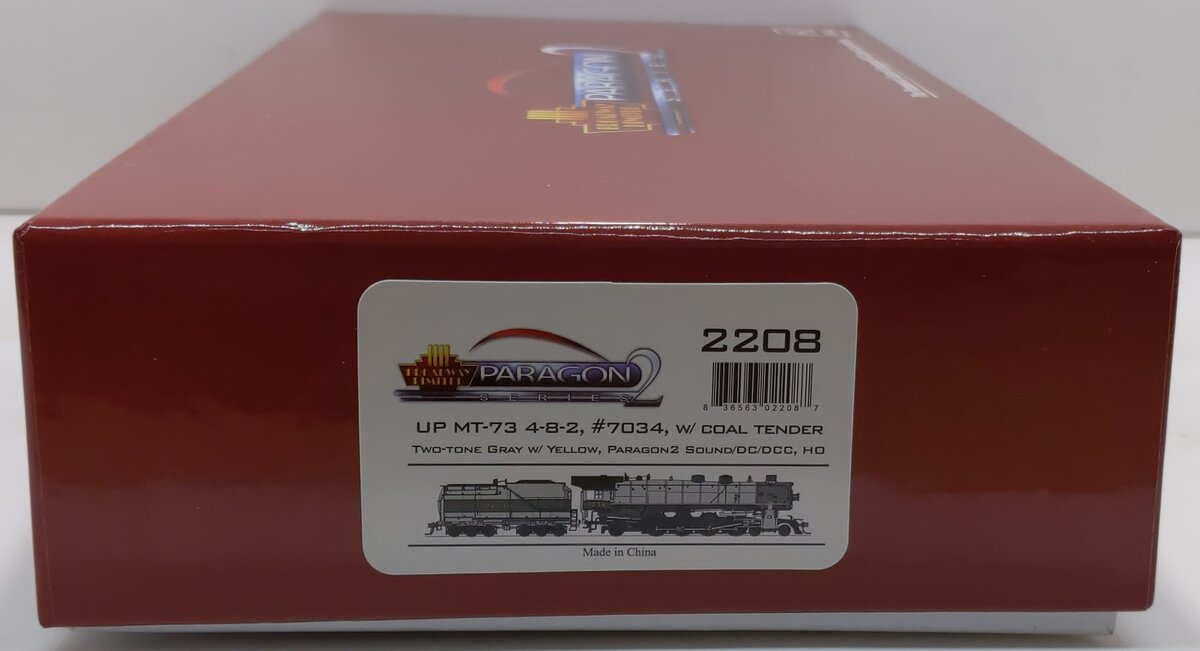 Broadway Limited 2208 HO UP Class MT-73 4-8-2 with Coal Tender #7034 w/DCC&Sound