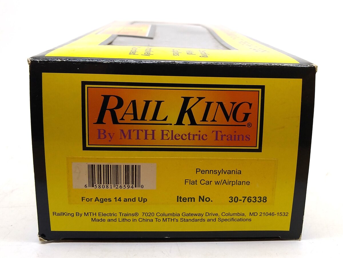 MTH 30-76338 O Pennsylvania Flatcar w/ Airplane #475382
