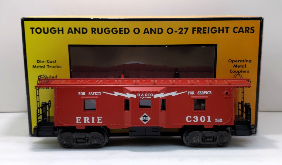MTH 30-77273 O Erie Lackawanna Bay Window Caboose - 3-Rail - RailKing® #C371