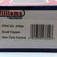 Williams 47624 O NYC 4-Bay Covered Hopper - 3-Rail - Ready to Run