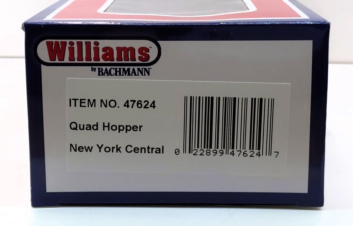 Williams 47624 O NYC 4-Bay Covered Hopper - 3-Rail - Ready to Run