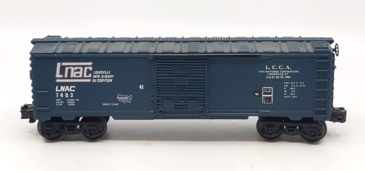 Lionel 6-7403 O Gauge L.C.C.A 1984 LNAC Boxcar – Trainz