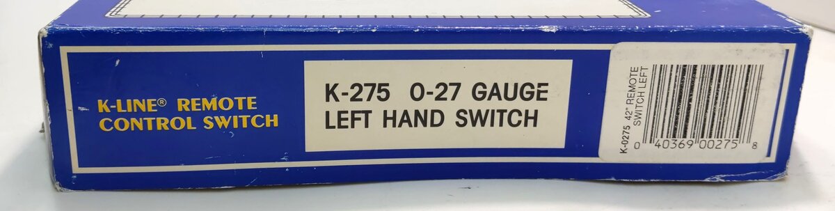 K-Line K-0275 O-27 Gauge 42
