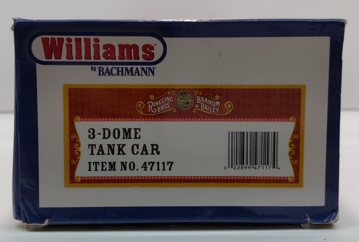 Williams 47117 O Ringling Brothers Circus Triple Dome Water Tank Car