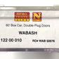 Micro-Trains 12200010 N Wabash 60' Double Plug Door Boxcar #50076