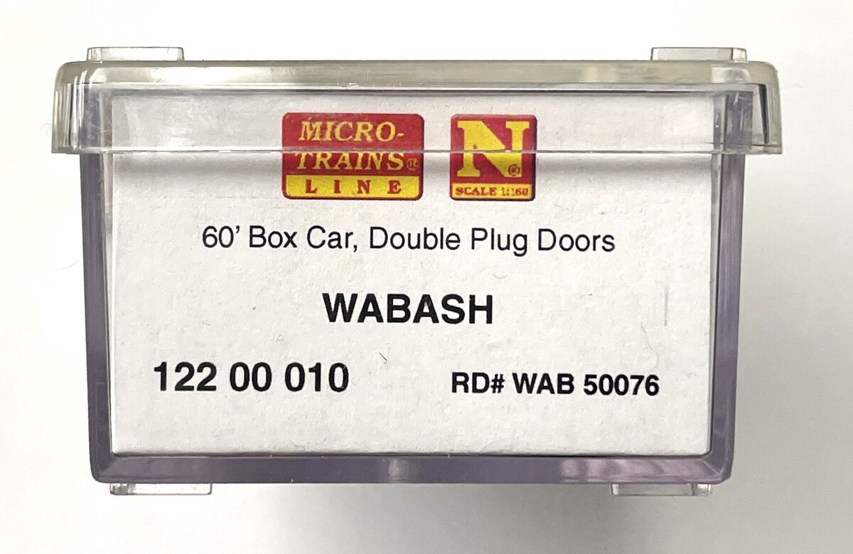 Micro-Trains 12200010 N Wabash 60' Double Plug Door Boxcar #50076