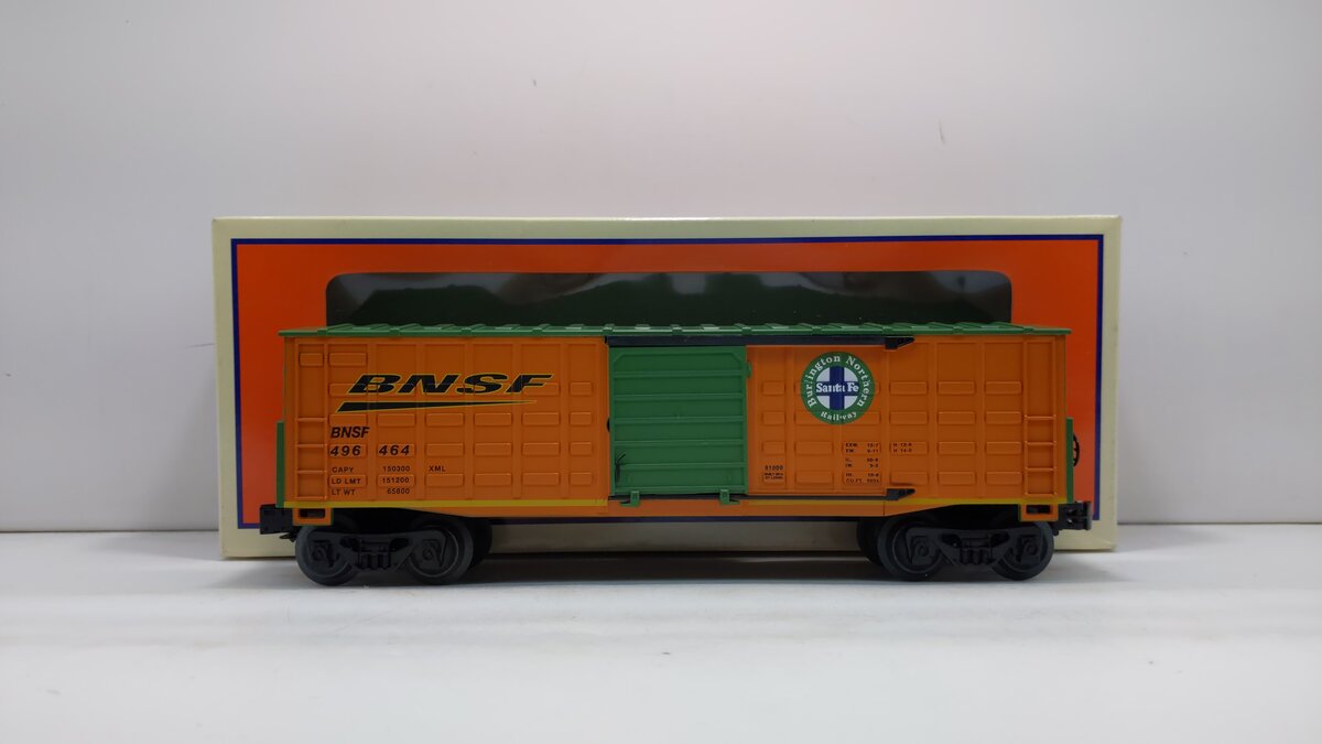 Lionel 6-81000 O BNSF Waffle-Side Boxcar