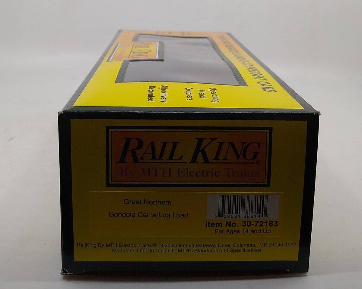 MTH 30-72183 O Great Northern 3-Rail Ready to Run Gondola w/Log Load